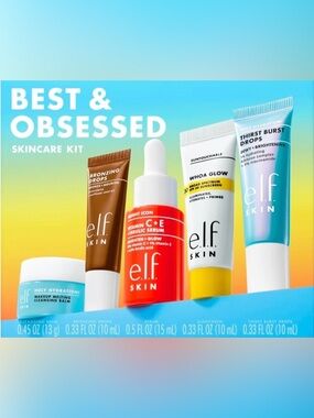 e.l.f. SKIN Best & Obsessed Skincare Kit, Travel-Size